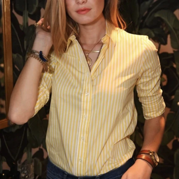 Striped Cotton Button Down Shirts
